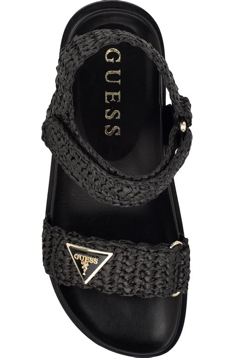 GUESS Fabrica Raffia Sandal (Women) .